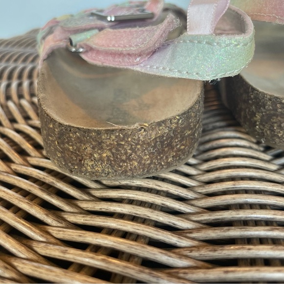 Oshkosh Girl Rainbow glitter sandals size 10m - Picture 6 of 13